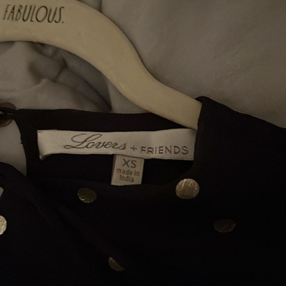 Lovers + Friends Hayley Party Dress in Gold Dot XS - Picture 8 of 13